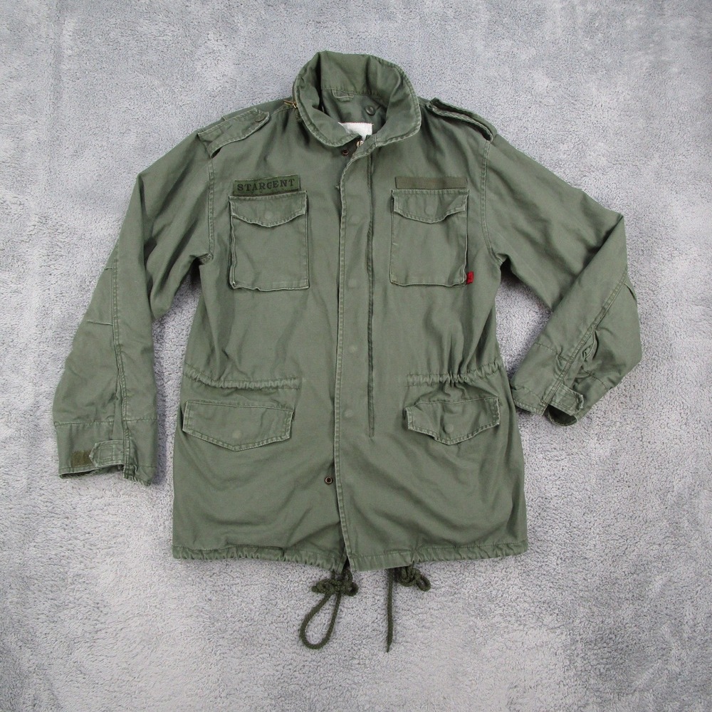 Rothco Mens Military Field Jacket Olive Green Cotton Utility Coat RN 37572